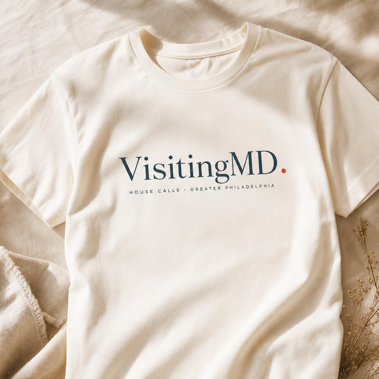 Cream VisitingMD t-shirt